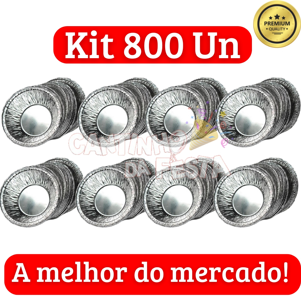 800 Forminhas para Empada Descartáveis de Alumínio 50ml - Praticidade e Elegância para Sua Empadinha em Oferta na Shopee