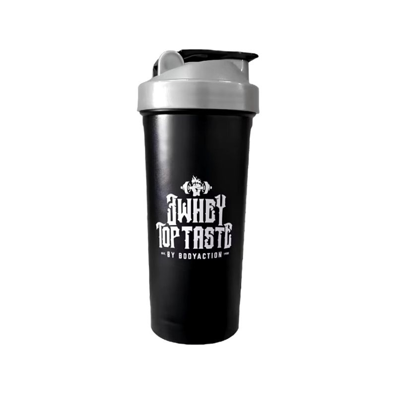 Coqueteleira 3 Whey Top Taste - 600ml Preta - Body Action