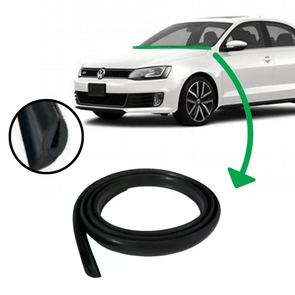 Borracha Friso Acabamento Churrasqueira Parabrisa Jetta VW Volks