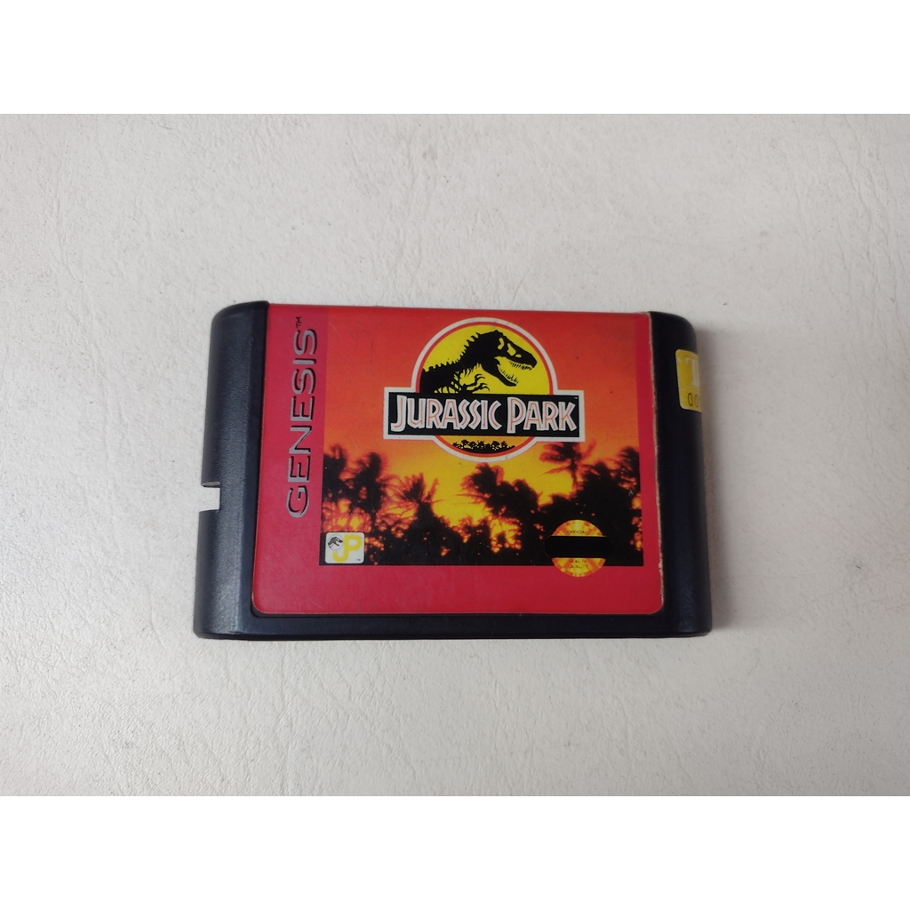 Jurassic Park - Cartucho Paralelo Chipado Para Mega Drive