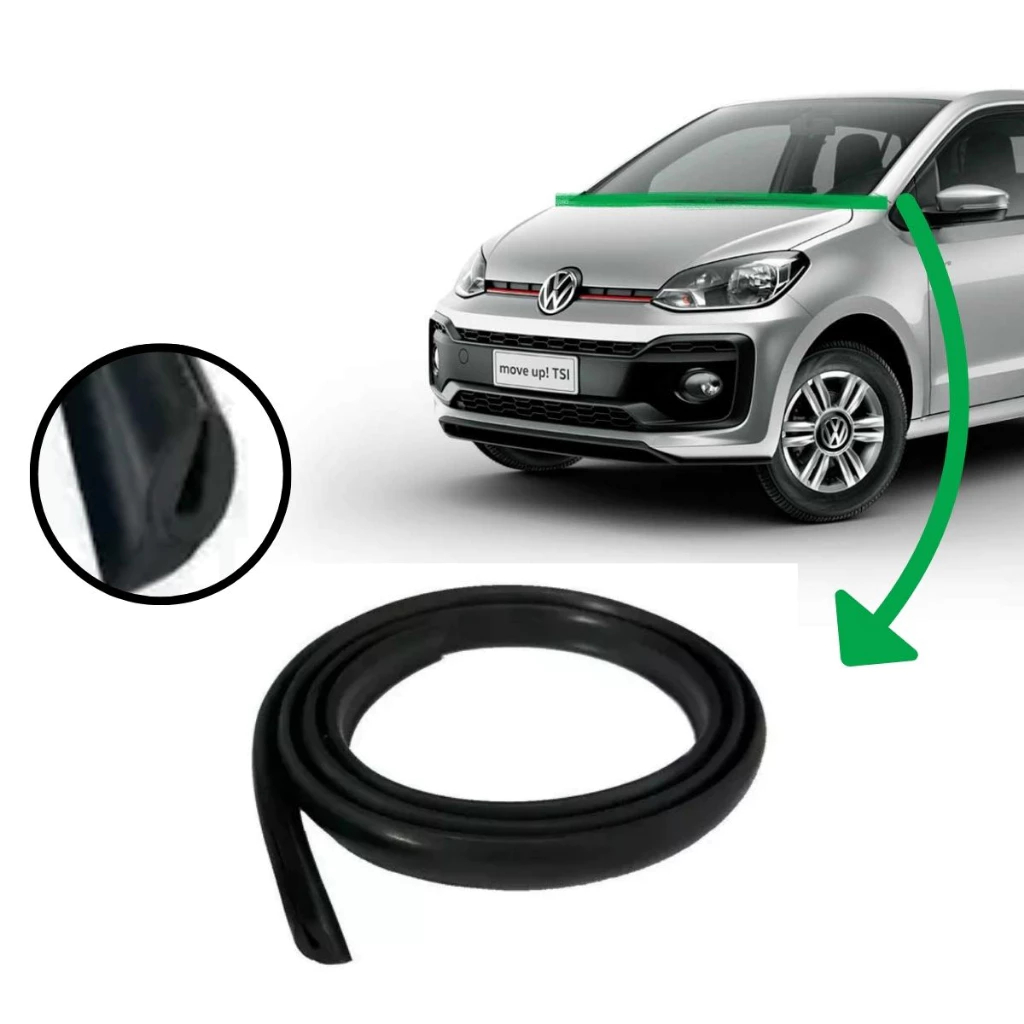 Borracha Friso Acabamento Churrasqueira Parabrisa UP Volks VW
