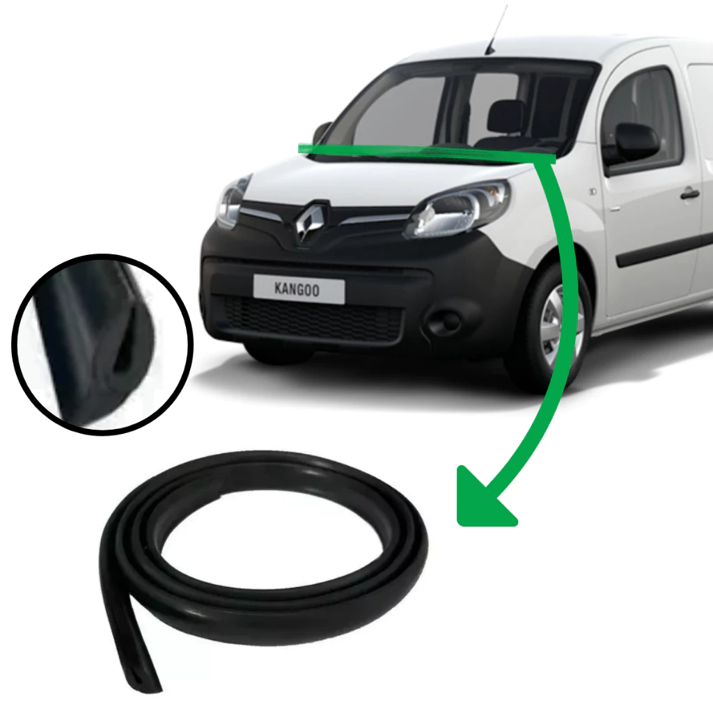 Borracha Friso Acabamento Churrasqueira Parabrisa Compátivel Renault Kangoo