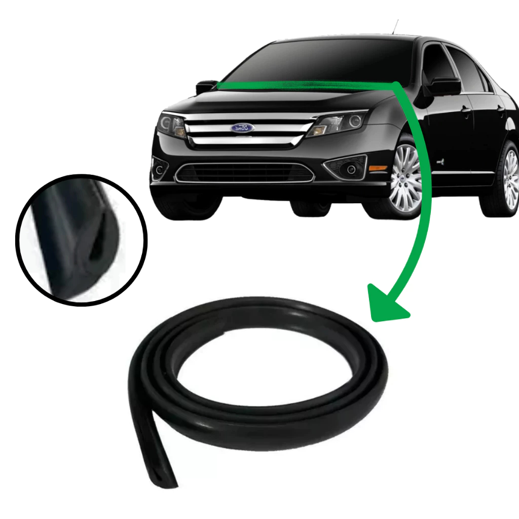Borracha Friso Acabamento Churrasqueira Parabrisa Ford Fusion