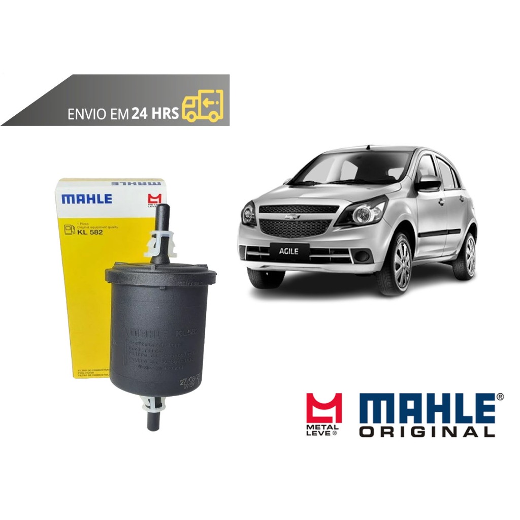 Filtro de Combustível Agile 1.4 de 2009 a 2015 Original Mahle Metal Leve em Oferta na Shopee