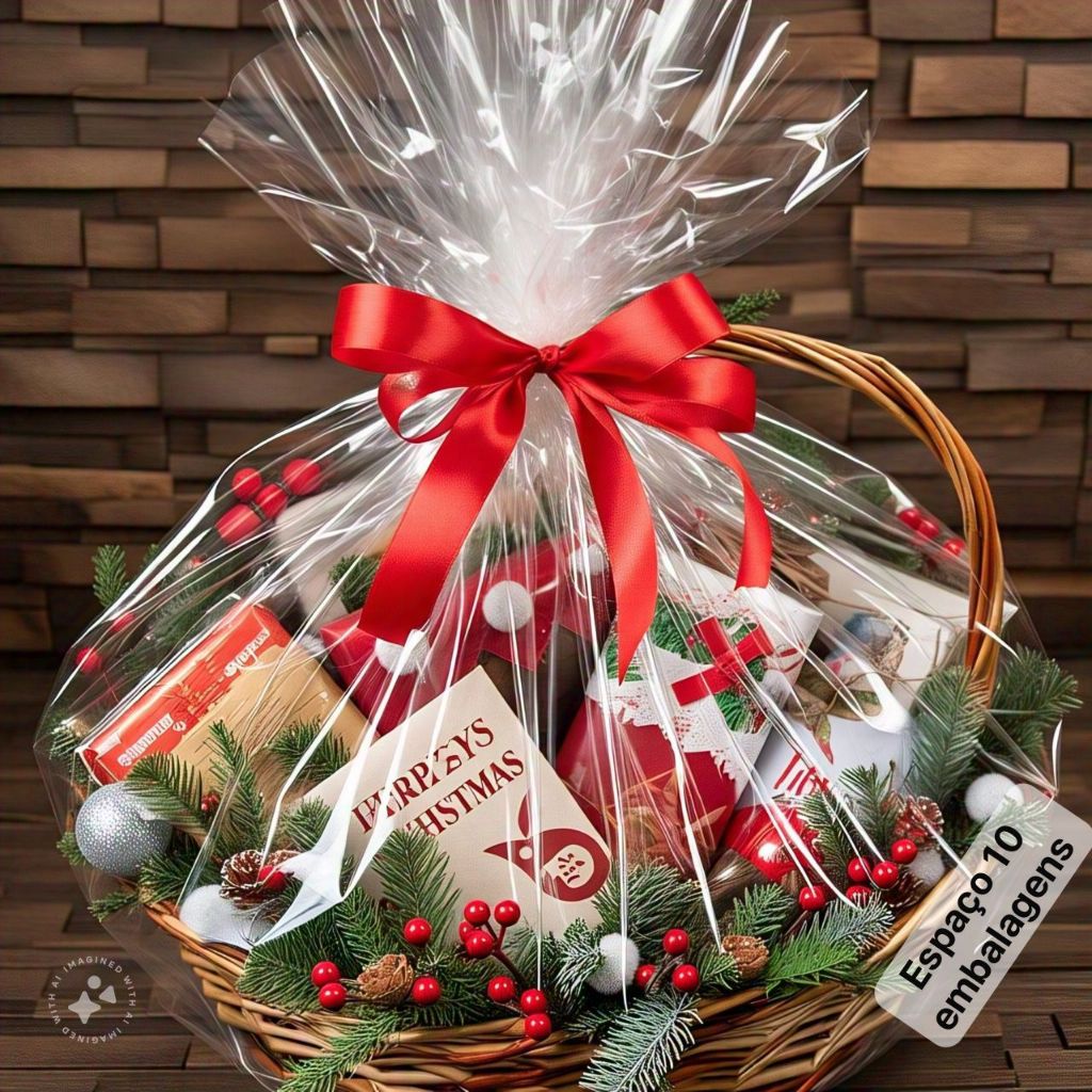 1kg saco brilhante para cesta de presente vario tamanhos tipo celofane