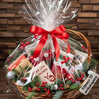 1kg saco brilhante para cesta de presente vario tamanhos tipo celofane em Oferta na Shopee