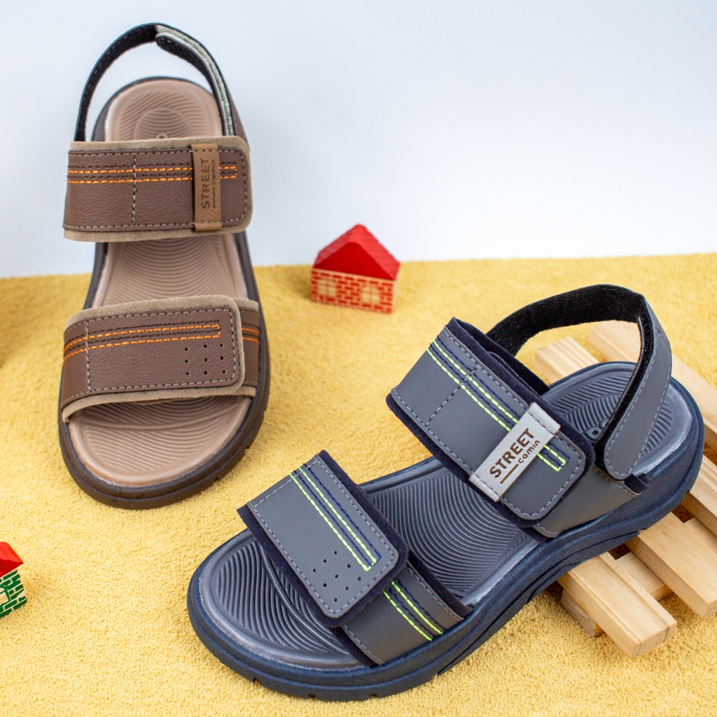 Sandália Papete Street Infantil Menino Volta as Aulas Camin Calçados Promoção