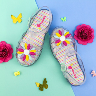 Sandália Infantil Menina Confortável Transparente Aplique Margarida Promoção Camin em Oferta na Shopee