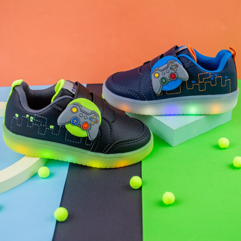 Tênis LED Masculino Confortável Infantil Menino Com Led Envio Já Camin em Oferta na Shopee