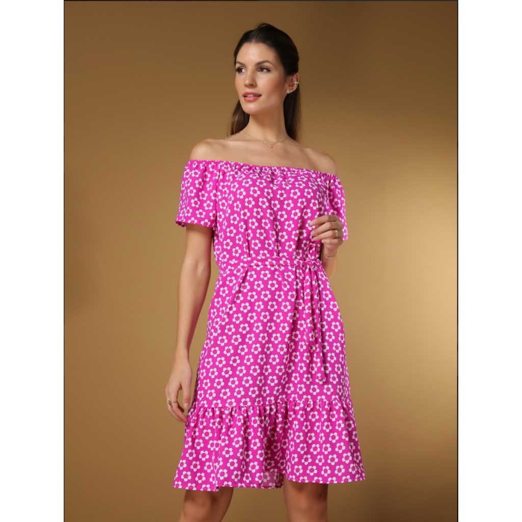 Vestido feminino estampado E liso amarração na cintura, No:1 e No:2 de duna,No:3 algodão estilo curto em promoção
