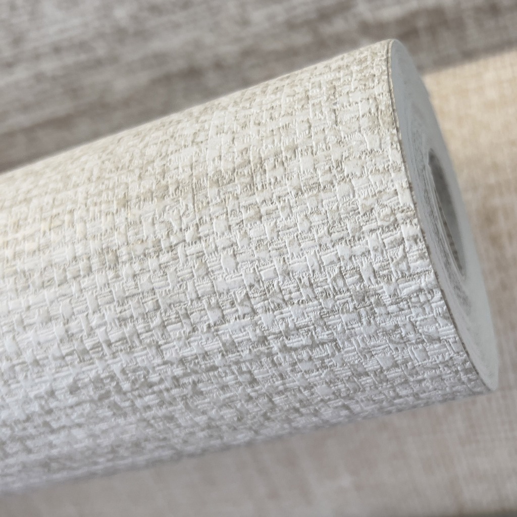 Papel de Parede Linho Alto Relevo Tom Areia Mesclado - Rolo 10 metros de comprimento x 53cm de Largura - Cola Inclusa em Oferta na Shopee