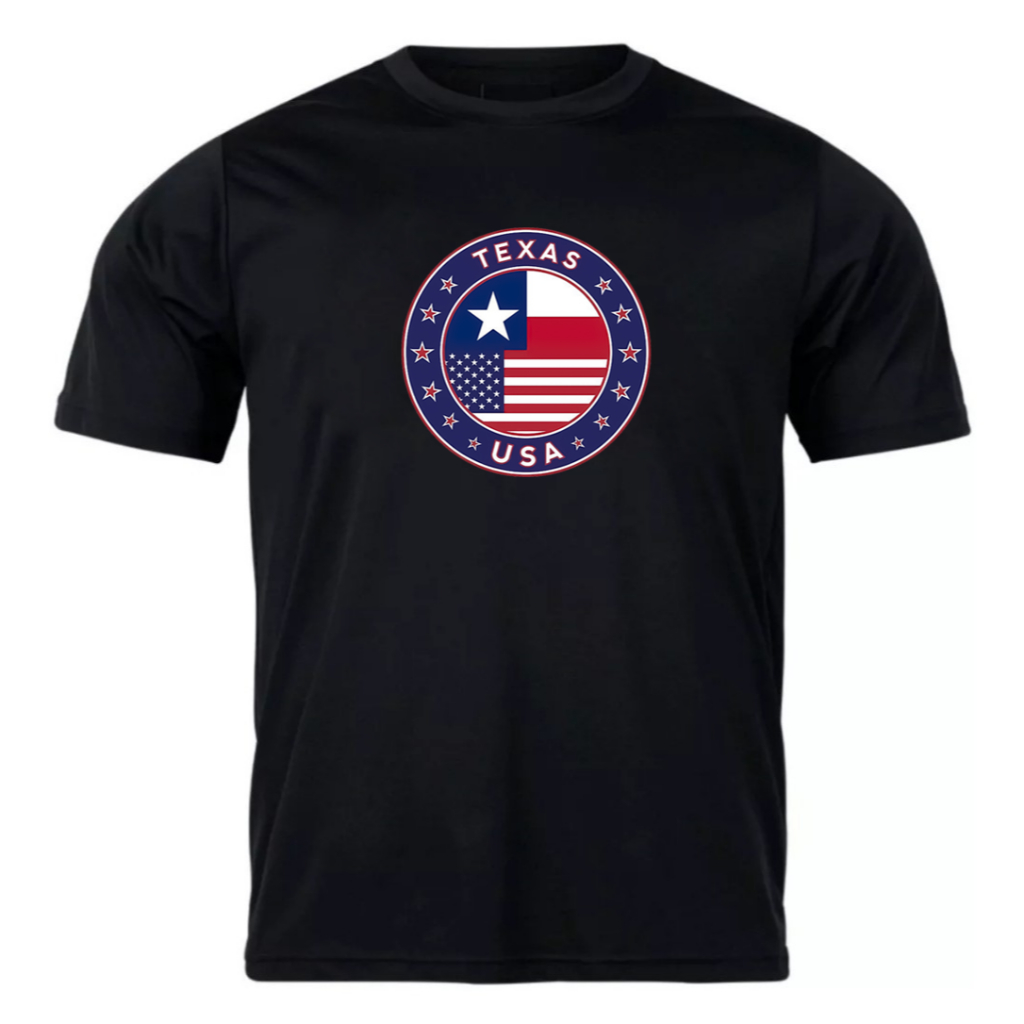 Camiseta Lançamento Bandeira do Texas Moda Country Tecido de Alta Qualidade 100% Algodão