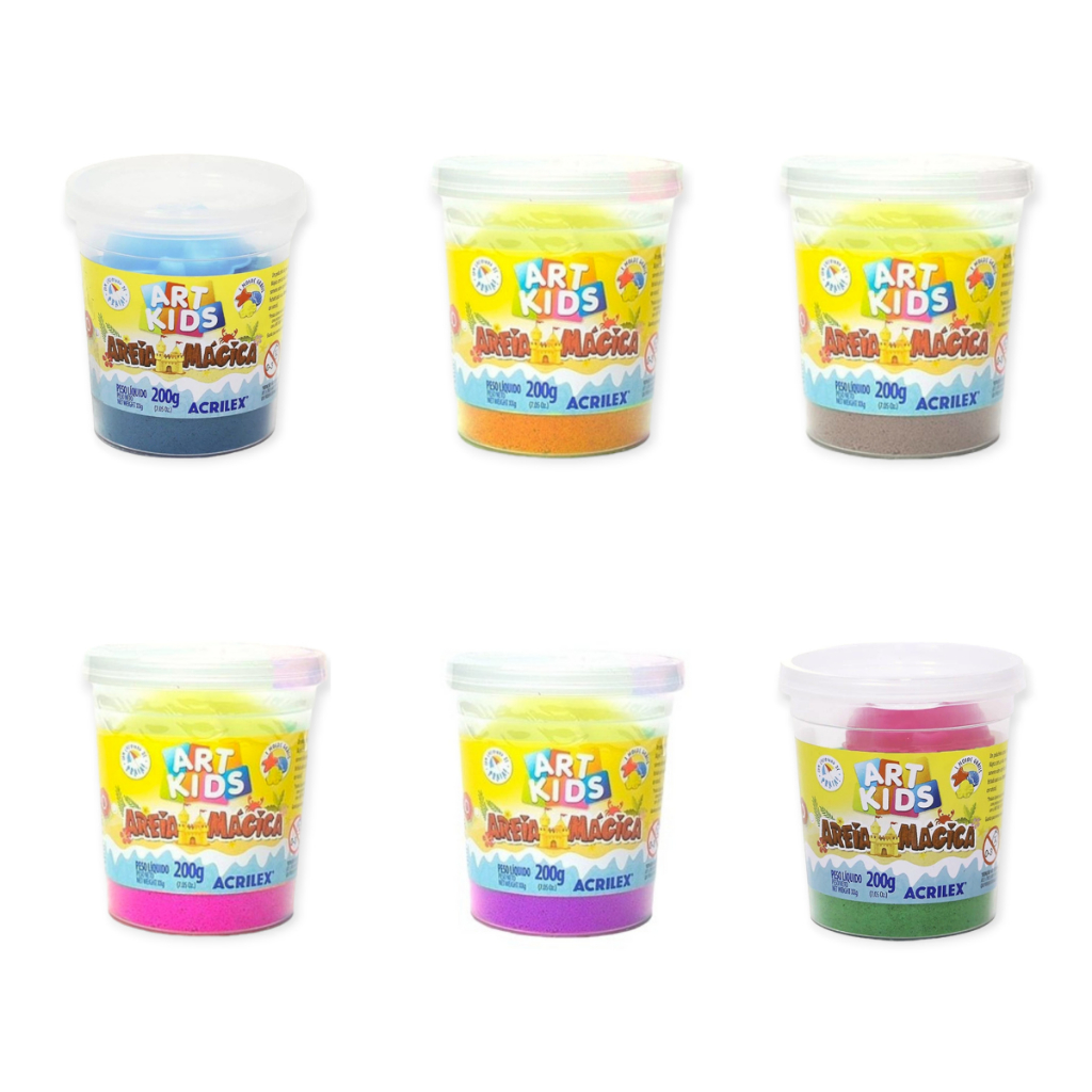 Areia Magica Cinética 200g Art Kids Acrilex Unitario