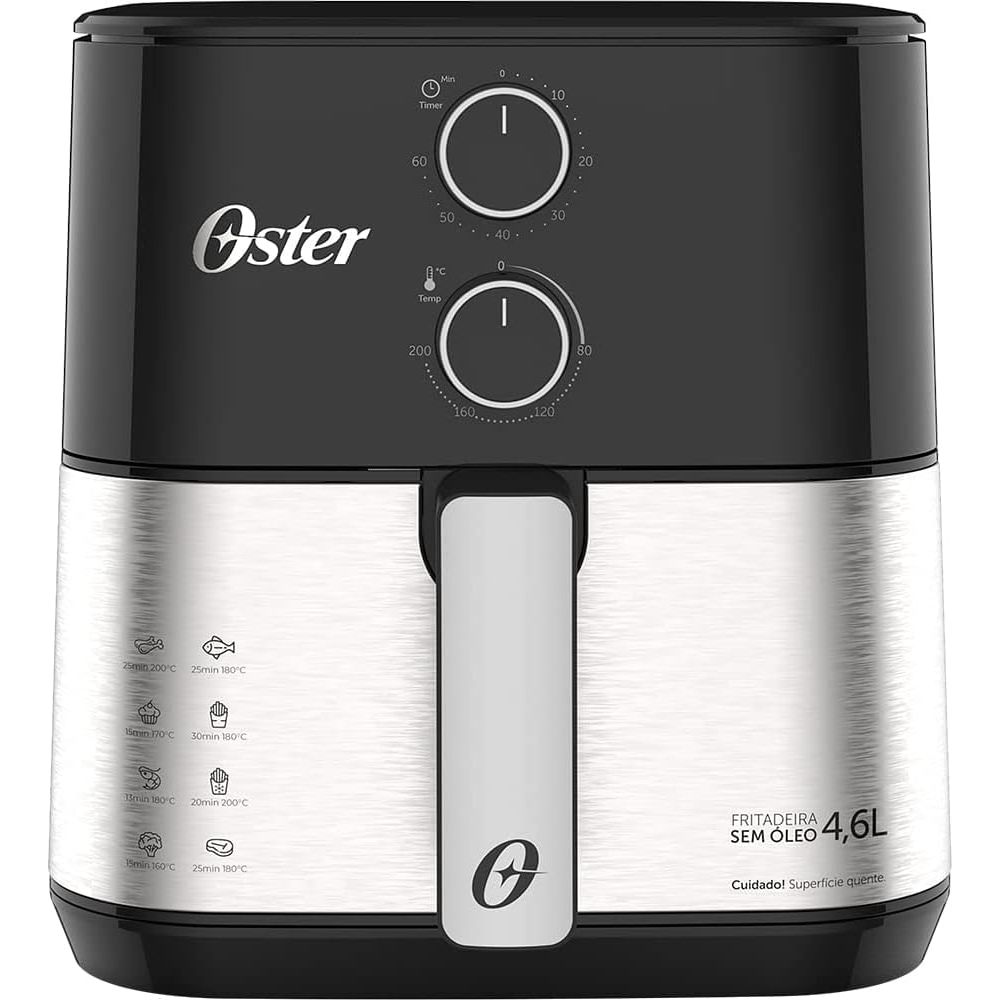 Air Fryer Fritadeira Elétrica Oster Compact 4,6L Sem Óleo OFRT520