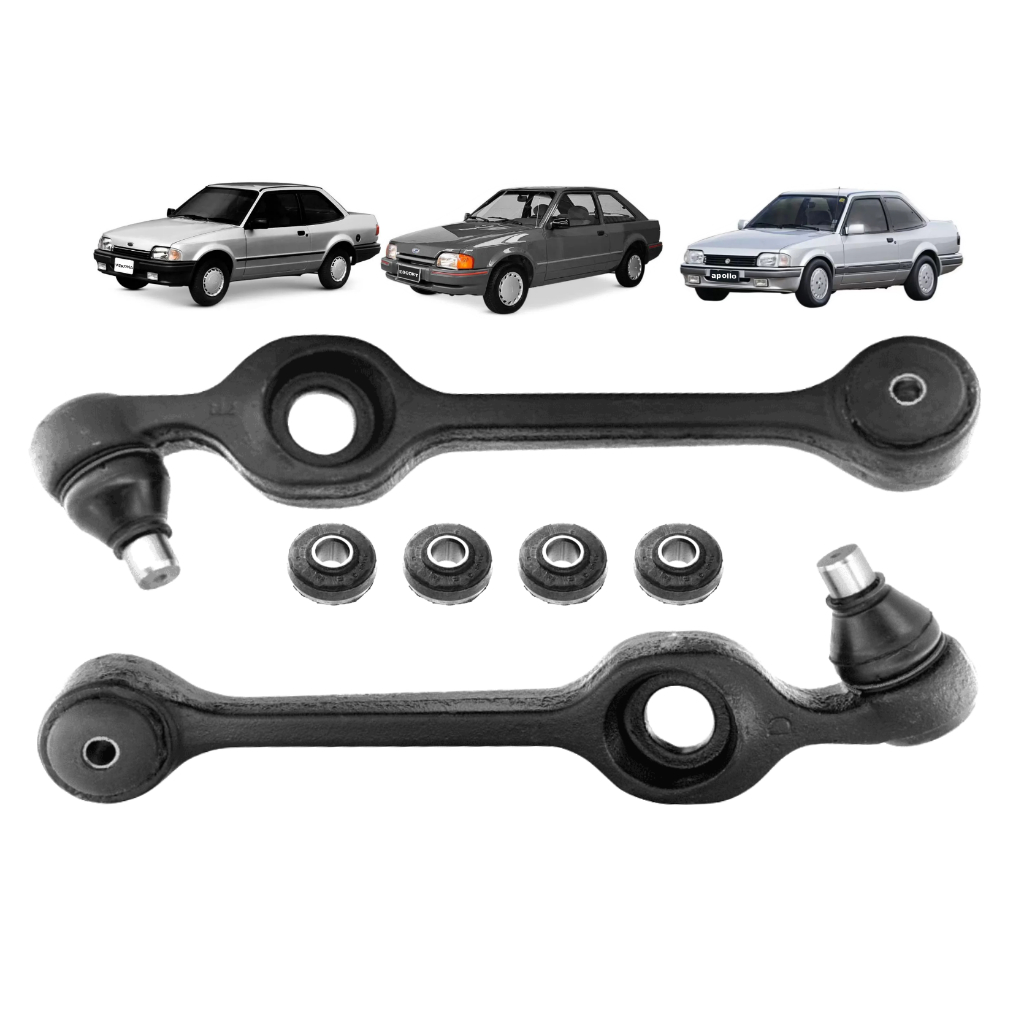 Kit 2 Braço Oscilante Suspensão Dianteira Com Buchas Escort Hobby Verona