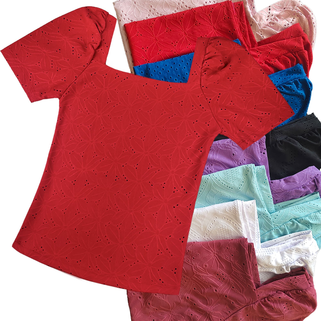 Blusa lese laise furadinha manga princesa moda blogueira evangélica blogueirinha romântica escolha