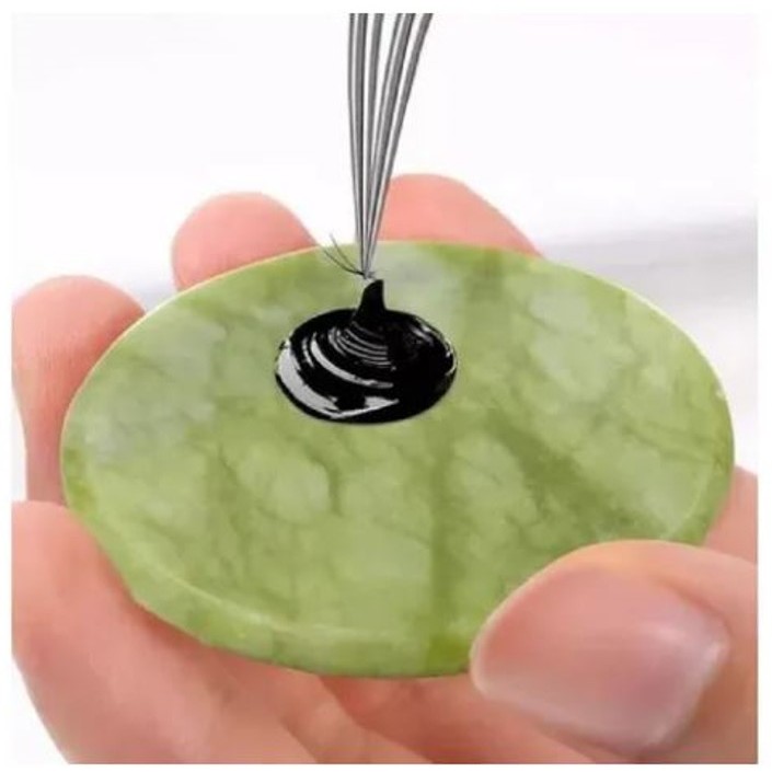 Pedra Jade Para Depósito de Cola Alongamento De Cílios. em Oferta na Shopee