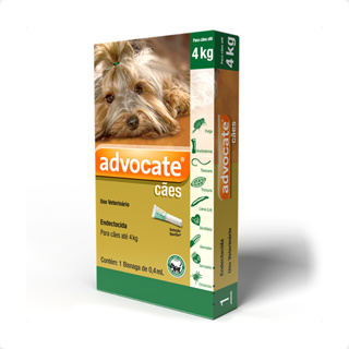 Advocate Dog 0,4mL (Até 4 Kg) 1 Pipeta - Antipulgas P/ Cães em Oferta na Shopee