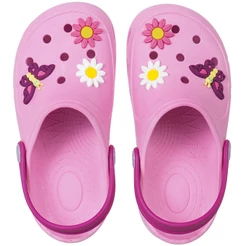 Babuche Infantil Sandália Feminina Chinelo Conforto Calce Fácil Menina Bebe Antiderrapante Borracha Enfeite Macio Leve