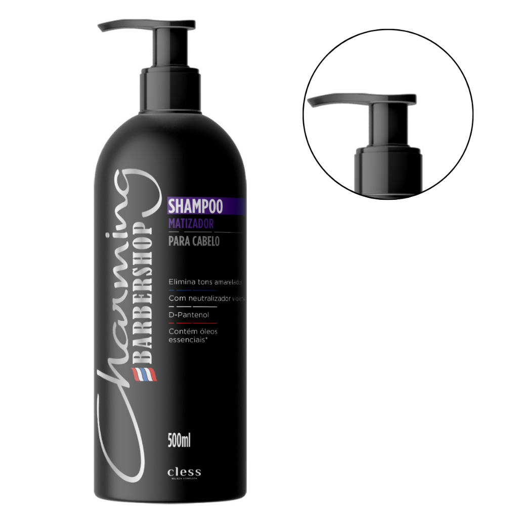 Shampoo Matizador Cless Charming Barbershop 500ml