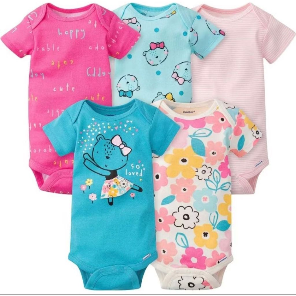Kit body 05 peças Gerber Ursinha Bailarina ( Similar carters)