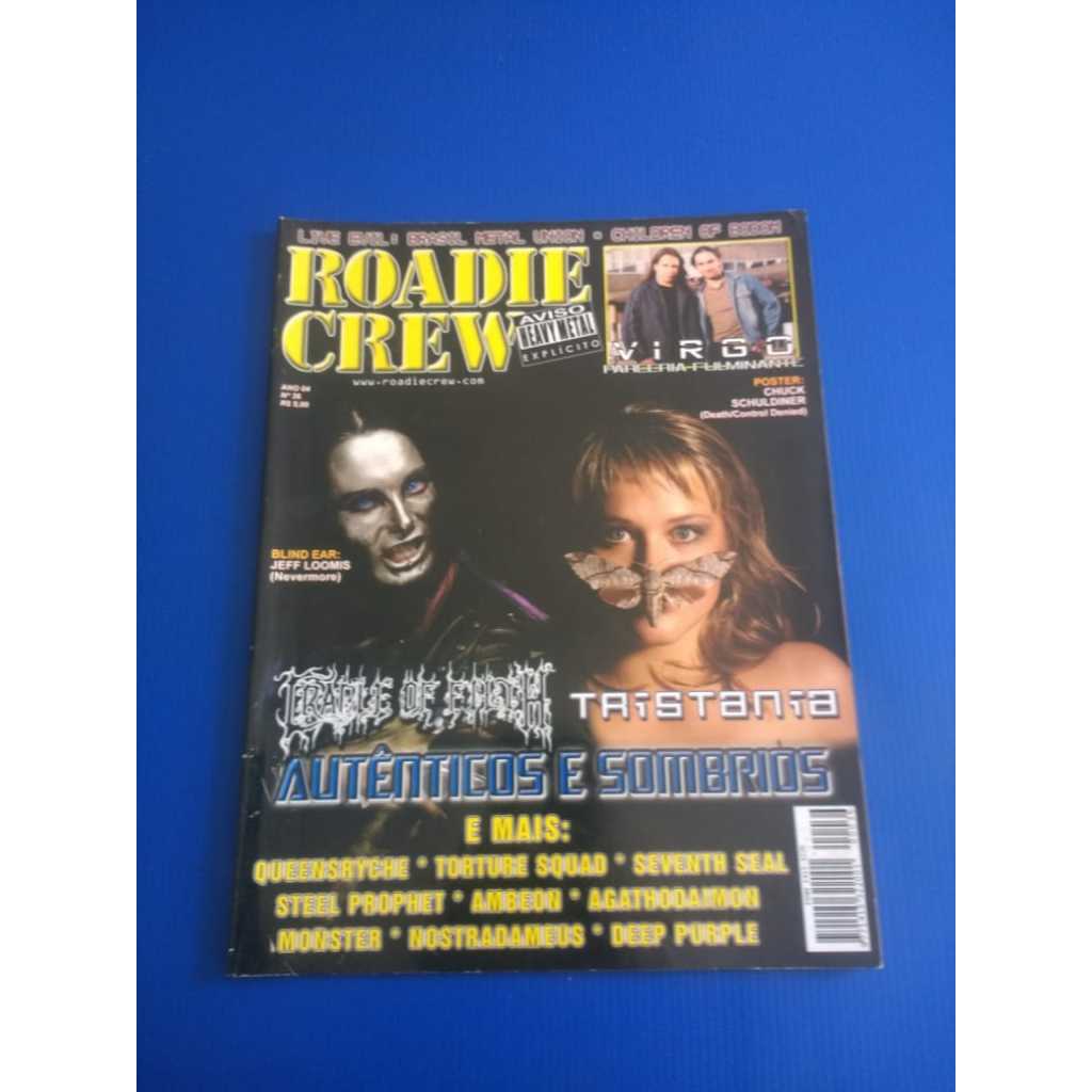 Revista Roadie Crew N. 36 - Capa:tristania Pôster: Chuck