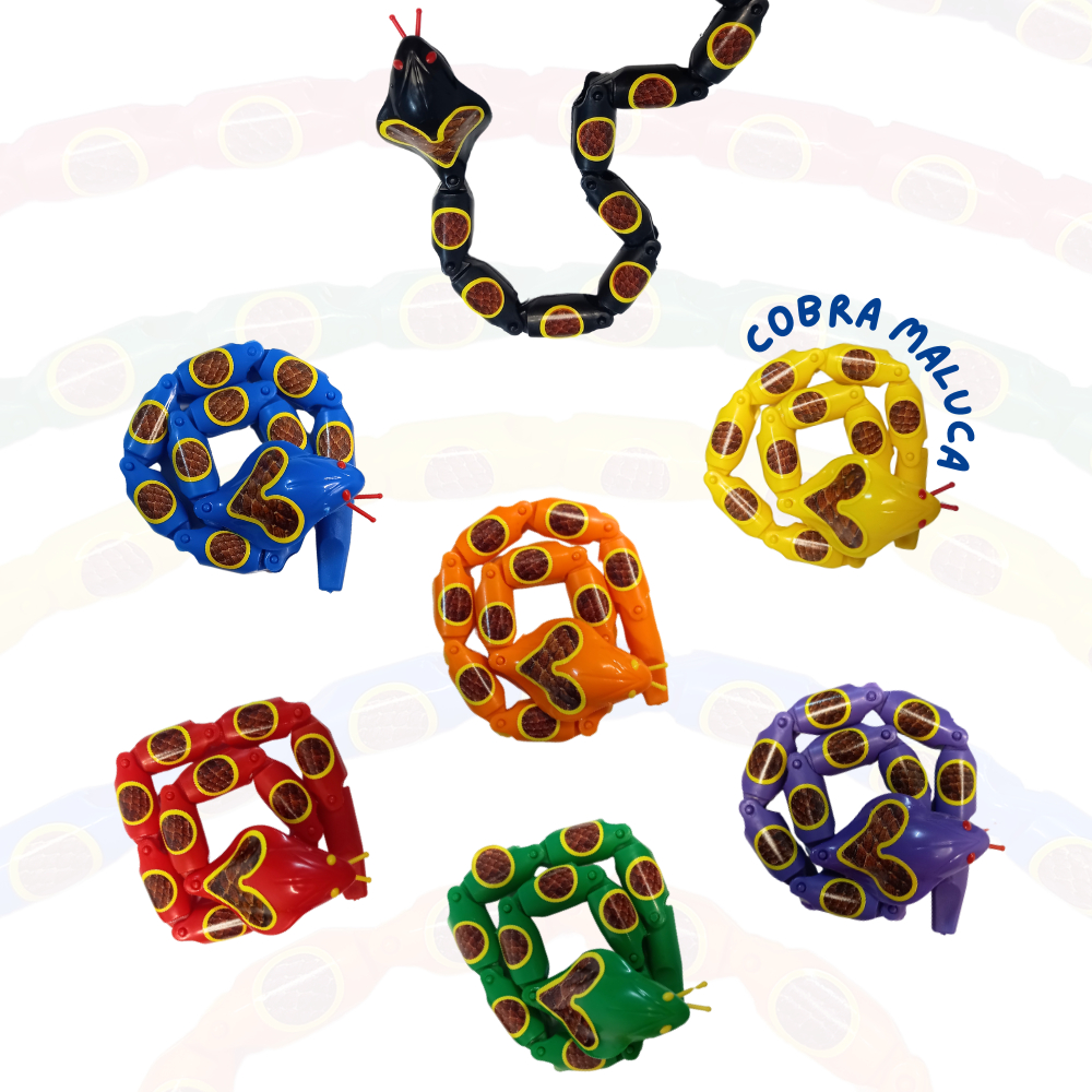 30 Cobra Maluca Articulada Naja Kit Festa Atacado Promoção Para Prenda Quermesse novo em Oferta na Shopee