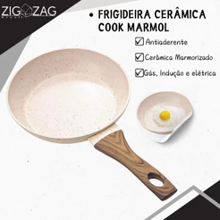 Frigideira de Cerâmica Antiaderente Mármol - 26cm