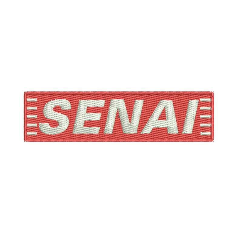 Patch Bordado Fecho de Contato - SENAI