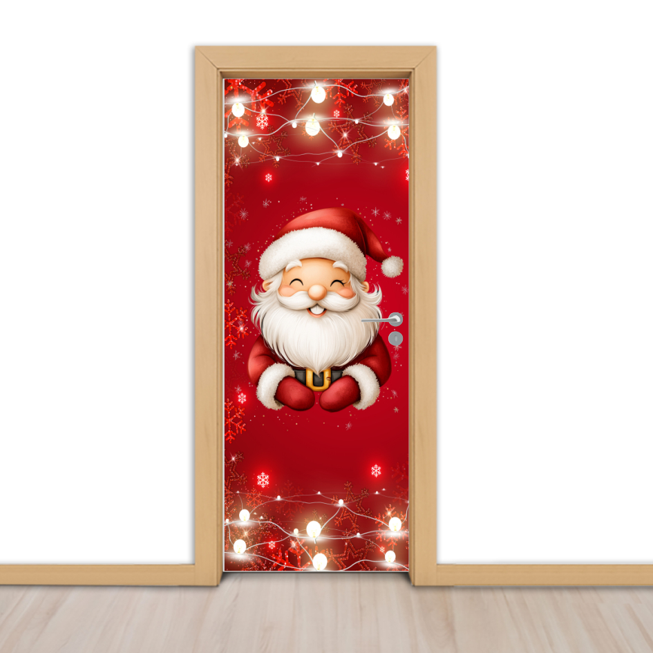 Adesivo Decorativo Para Portas Revestimento Papel de Parede NATAL Boas Festas Fim de Ano Feliz Natal - NATAL 23 - 2025