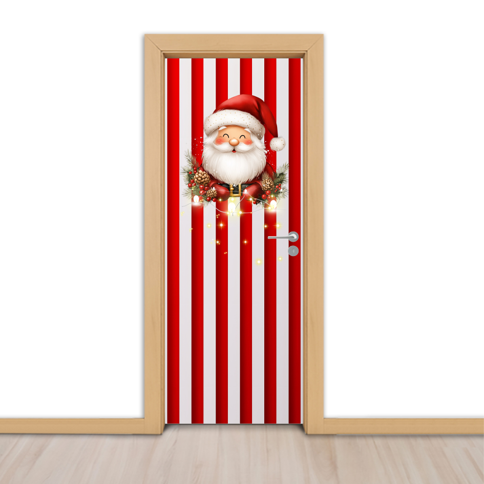 Adesivo Decorativo Para Portas Revestimento Papel de Parede NATAL Boas Festas Fim de Ano Feliz Natal - NATAL 29 - 2025