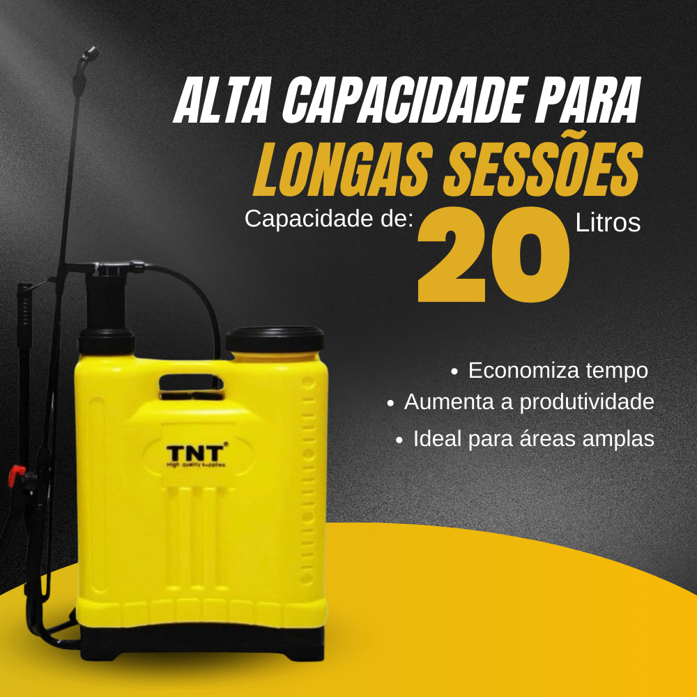 Pulverizador Borrifador Spray Costal Agrícola 20 Litros TNT
