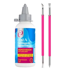 kinQ Expresso Gel 100ml Removedor de Cutículas com Espátula e Palito Bastão Manicure Isis Cutelaria