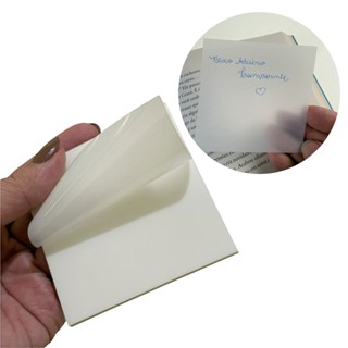 Bloco Adesivo Notas Transparente Livros Estudo 75x75mm 50 Folhas em Oferta na Shopee