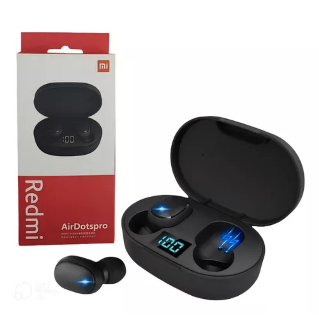 Fone de Ouvido Redmi AirDots pro Preto sem fio Bluetooth