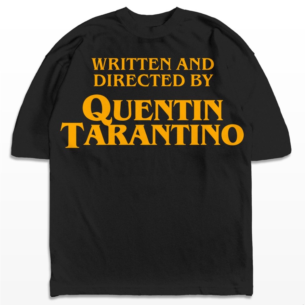Camiseta Oversized Escrito e Dirigido Por Quentin Tarantino Filme Streetwear Camisa Unissex