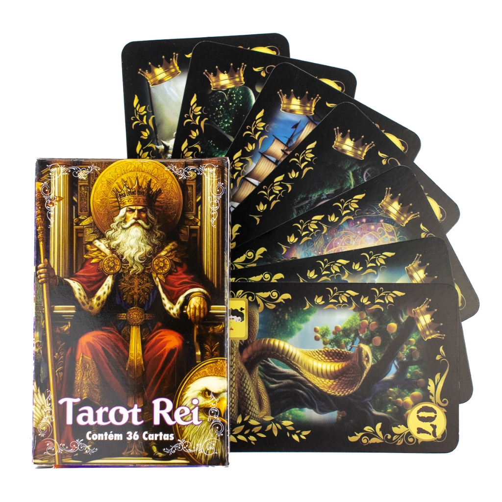 Baralho Tarot Rei 36 Cartas Com Manual Lenormand Cigano em Oferta na Shopee