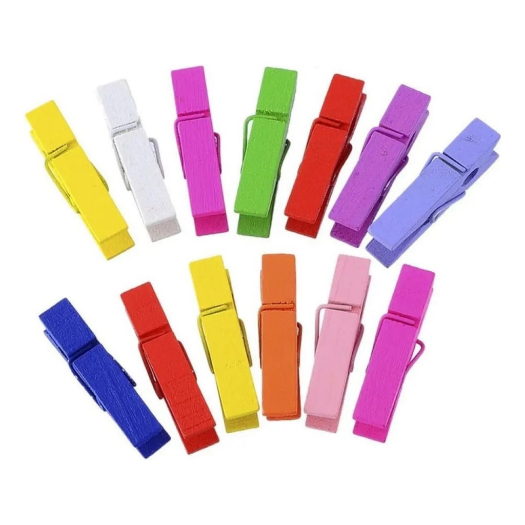 Mini Pregador Colorido Prendedor 300 Peças Organizador Decorativo Artesanato Lembretes Embalagens em Oferta na Shopee