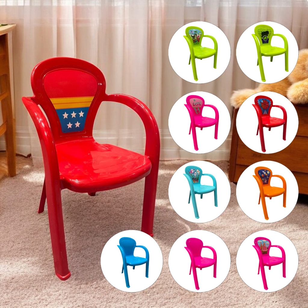 Cadeira Infantil Para Criança Decorada Personagens Tubarão Oceano