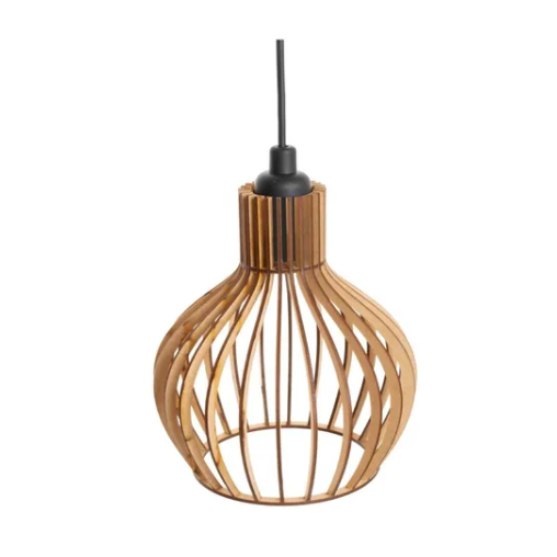 Pendente Luminária Lustre Decorativo Sala Quarto Varanda Cor Cru - 1ppc/sf em Oferta na Shopee