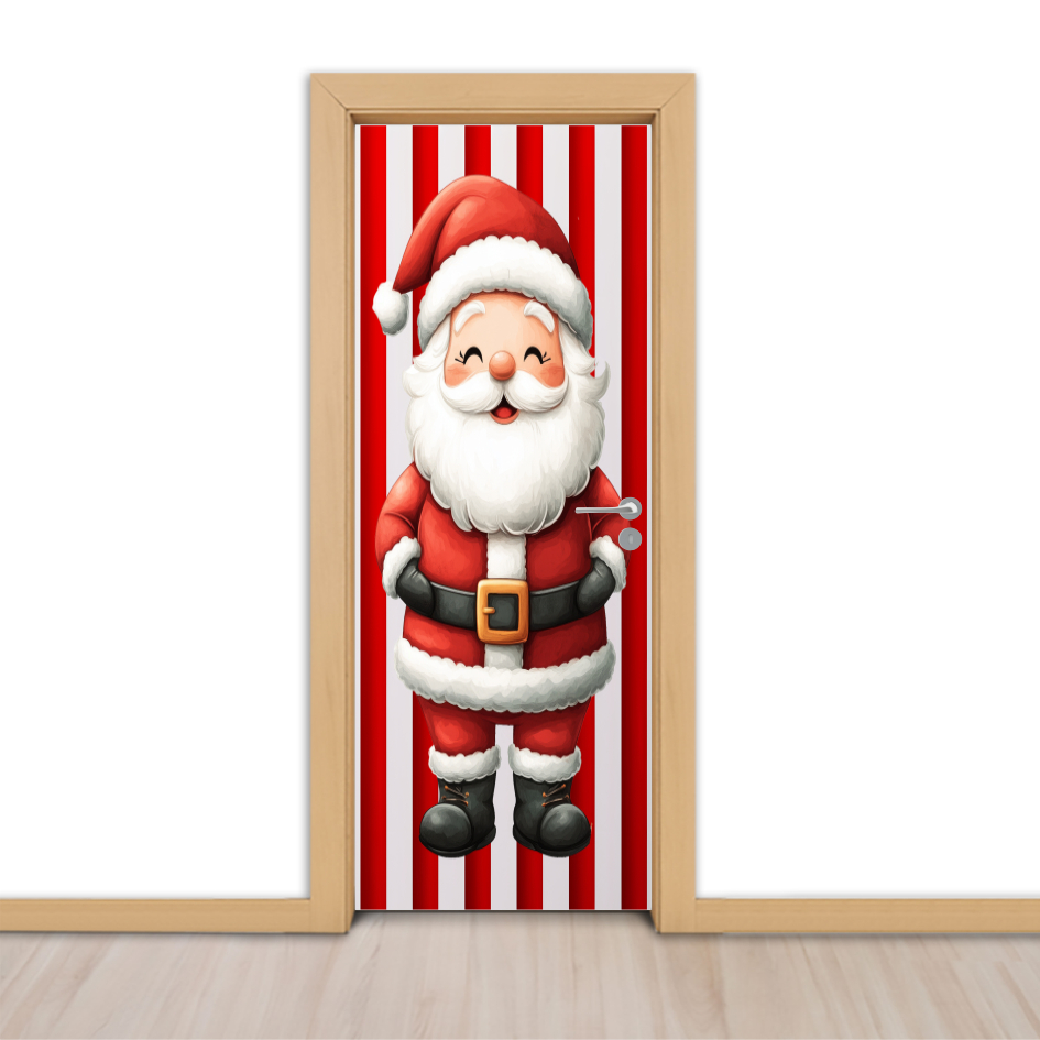 Adesivo Decorativo Para Portas Revestimento Papel de Parede NATAL Boas Festas Fim de Ano Feliz Natal - NATAL 30 - 2025