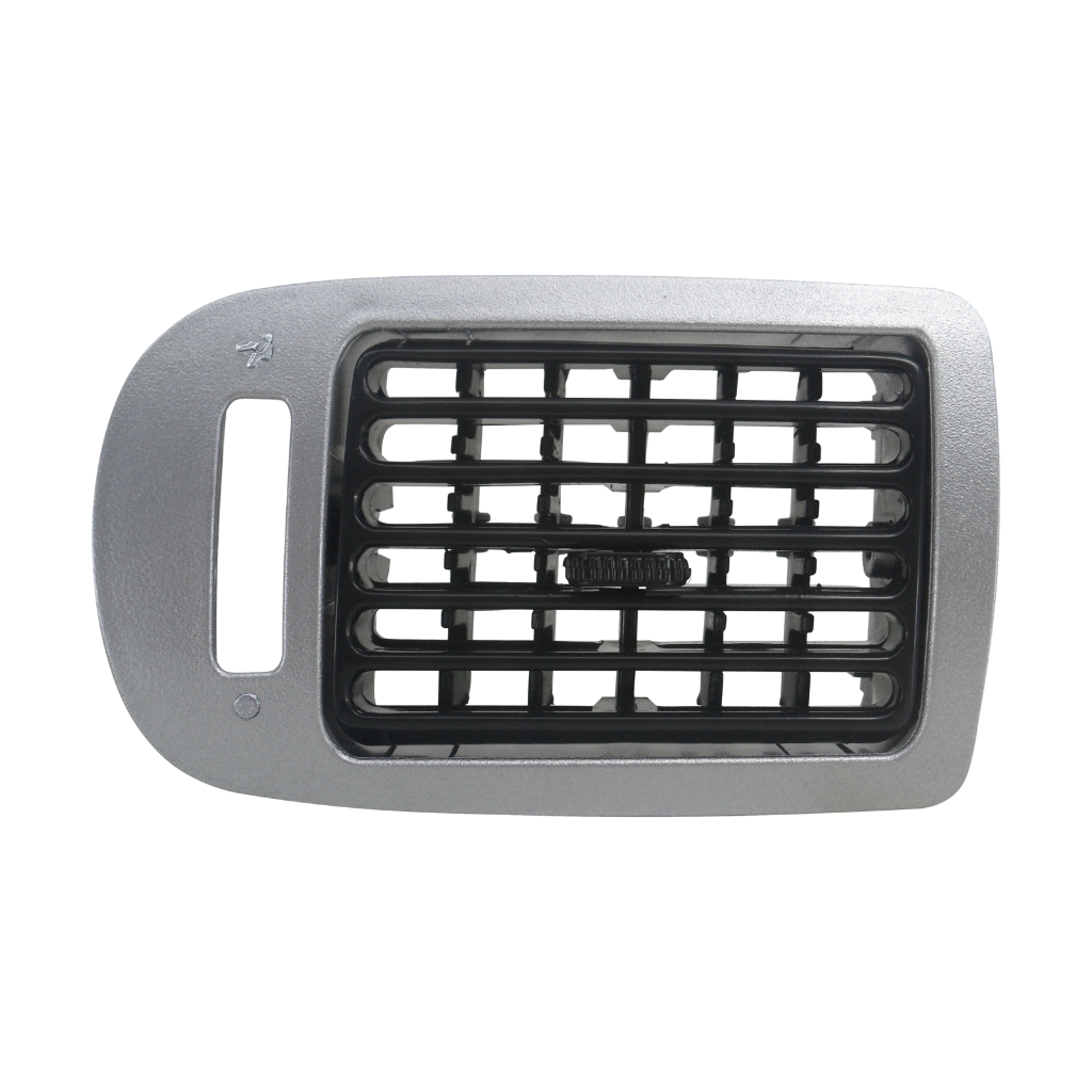 Moldura do Difusor Ar Lateral com Difusor Familia Palio G1, G2 Fire "DIFUSOR COM ALETAS" L.D - PRATA