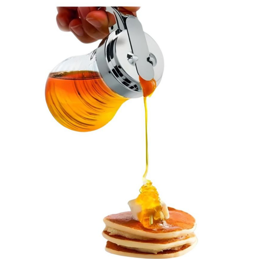 Meleira de Vidro Mel Com Tampa de Plástico Bico Dosador Haüskraft 200 ml em Oferta na Shopee