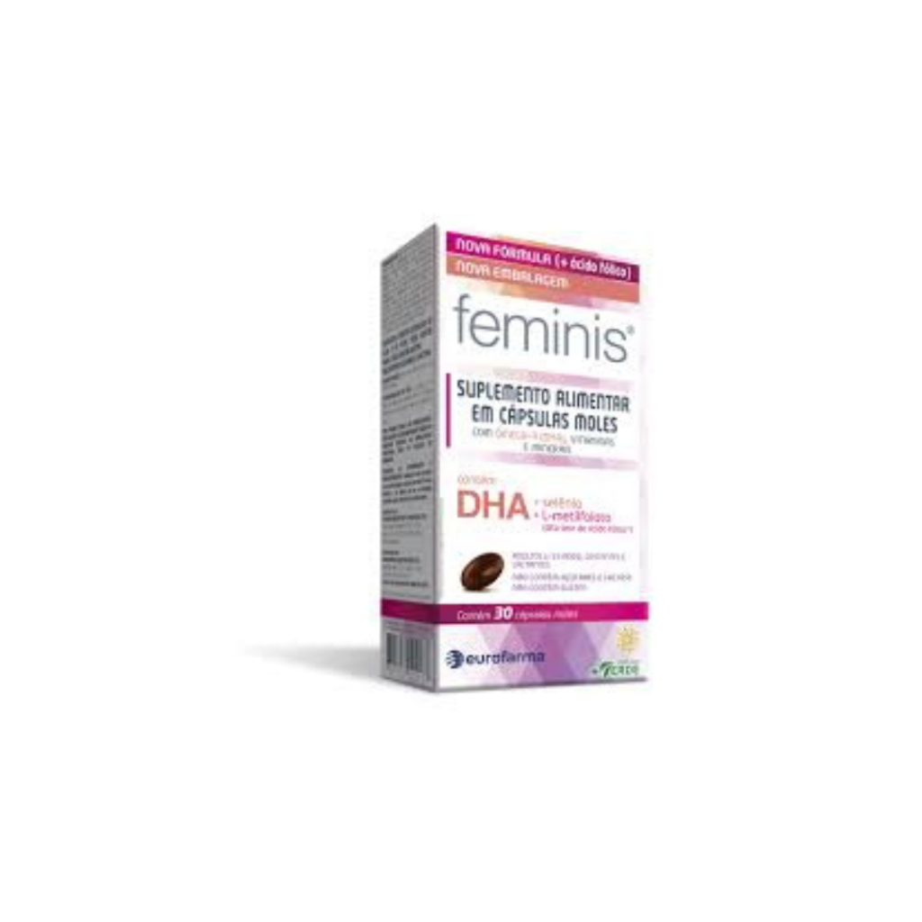 FEMINIS DHA SUPLEMENTO ALIMENTAR COM 30 CÁPSULAS MOLES- EUROFARMA
