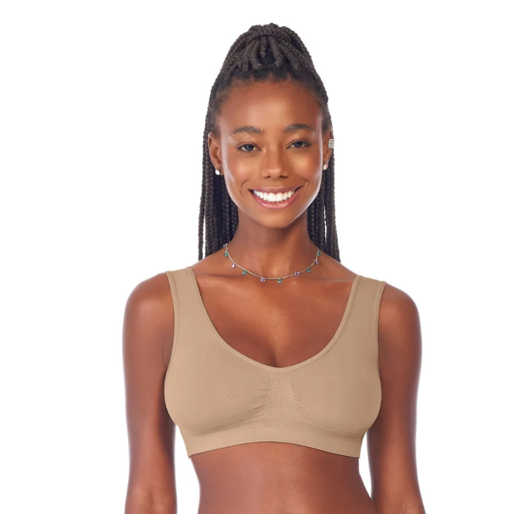 Sutiã/Top Alça Larga Sem Bojo Sem Aro Sem Costura Muito Confortável Zee Rucci - Women Clothes