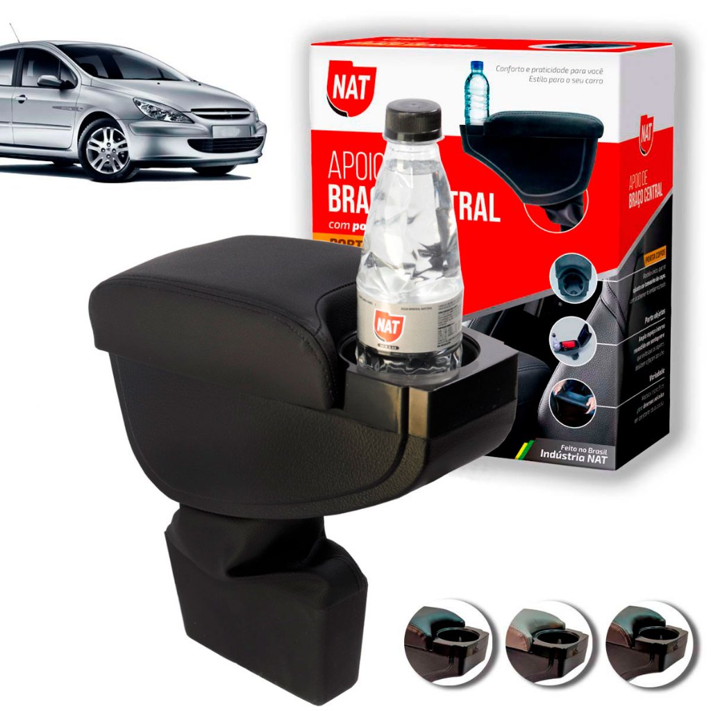 Apoio de Braço 307 Ano 2002 Até 2012 C/ Porta Copo em Oferta na Shopee
