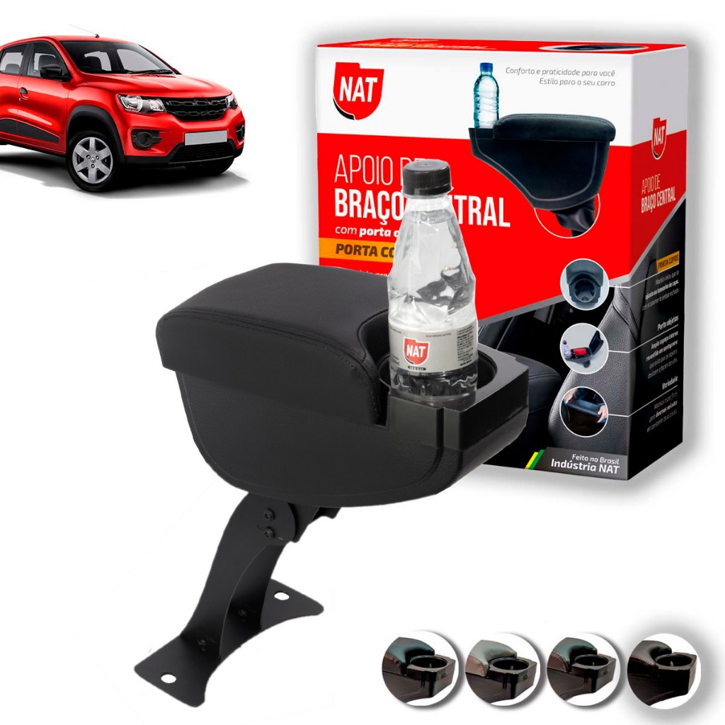 Apoio de Braço Kiwd Ano 2017 Até 2023 C/ Porta Copo em Oferta na Shopee
