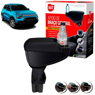 Apoio de Braço C3 2023 Até 2024 C/ Porta Copo. em Oferta na Shopee