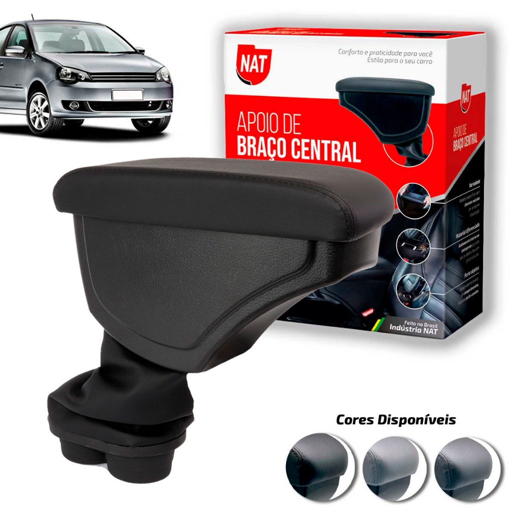 Apoio de Braço  Polo Ano 2002 Até 2014 C/ Porta Objeto em Oferta na Shopee