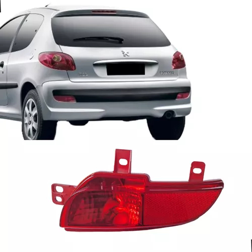 Refletor Parachoque Traseiro Peugeot 207 Hatch